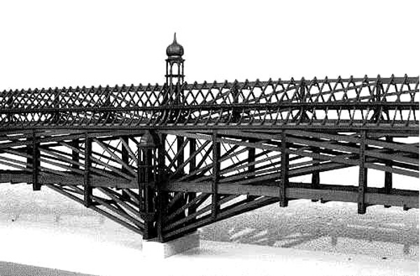 Obr. 21. Model mostu přes Rýn v Schaffhausenu